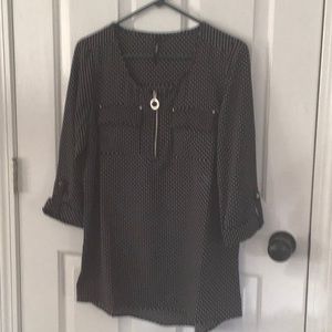 Black Polka Dot Blouse